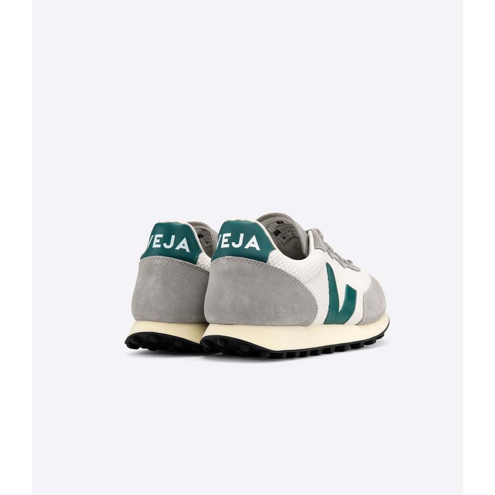 Grey/Green Women's Veja RIO BRANCO HEXAMESH Running Shoes | AU 429MQZ